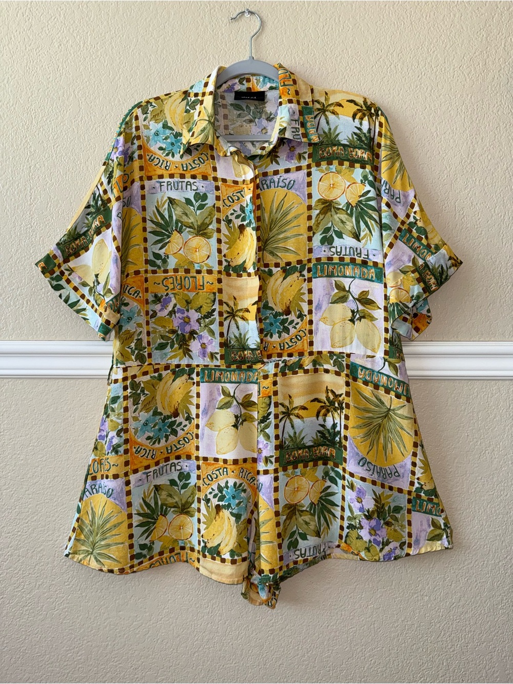 VICI Tropical Colorful Romper One Piece Oversized Size XS (Fits XS-L)